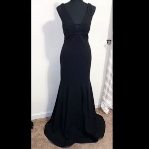 City studios black mermaid gown
